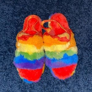 Ugg colorful slippers wore a coupe times but in great condition